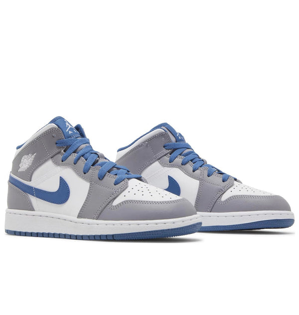 Air Jordan 1 Mid 'True Blue/Grey'